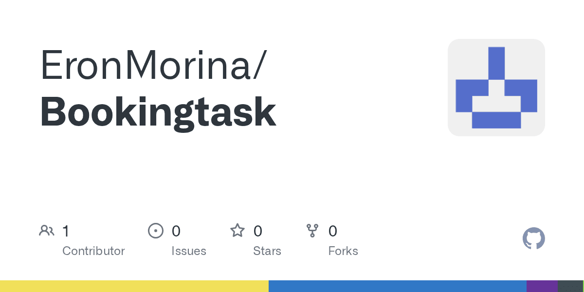 GitHub repository card for Bookingtask